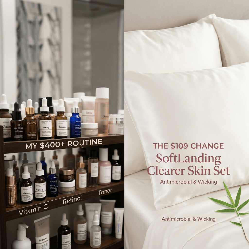 $400 Skincare Waste. The $109 Bedding Secret That Finally Cleared My Skin - SoftLanding