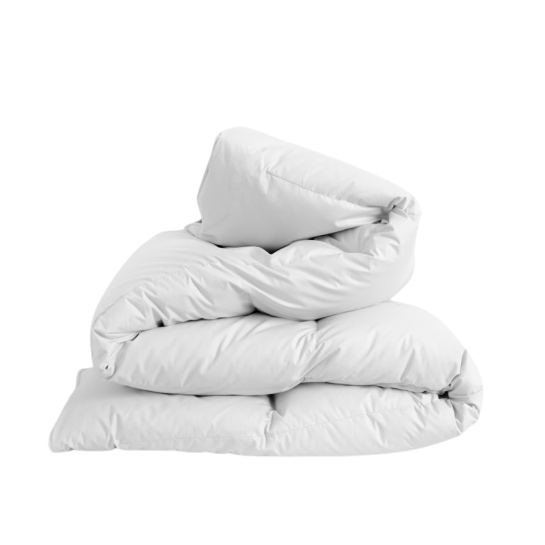 White natural soft bamboo comforter. 